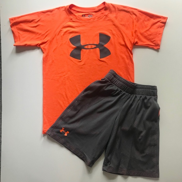 boys under armour short sets